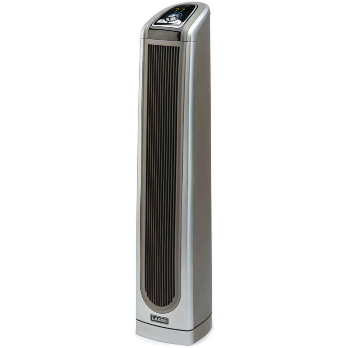 Lasko Ceramic 1,500 Watt Portable Electric Fan Tower Heater with Logic